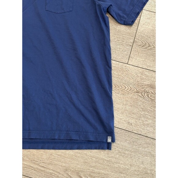 Peter Millar Shirt Mens XXL 2XL Blue 100% Pima Cotton Short Sleeve Pocket Polo - Picture 3 of 6